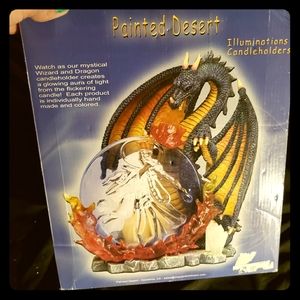 Mystical Wizard/Dragon Candle Holder